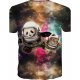 Men daily wear T-shirt, animal round neck, short sleeves