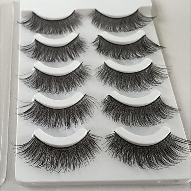 Eyelash extension 10 highest quality natural curly fiber practice cross natural long makeup - daily makeup Halloween makeup part