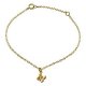 Butterfly charm anklet