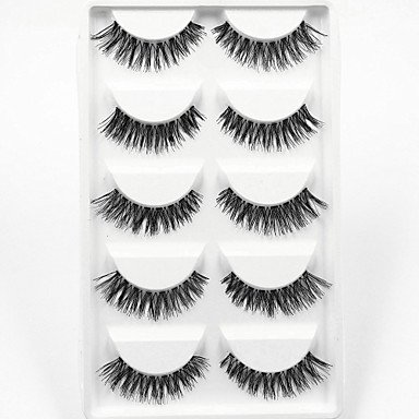 False eyelashes 10 false eyelashes abundance super long fiber full length long eyelashes cross natural long hair - daily masquer