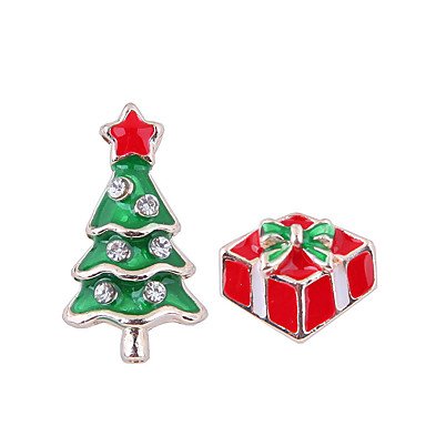 Women mismatched earrings lovely fashion jewelry tree woman