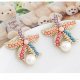 Women who starfish earrings imitation pearl earrings fashion jewelry rainbow everyday