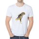 Men casual, daily sports and leisure business, retro large size slim t-shirt, animal, camouflage, camouflage printed round neck,