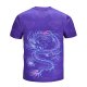 Men everyday fashion, exaggerated T-shirts, color blocks, animal round neck, short sleeves