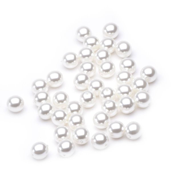 Pearl white pearl beads unlimited 25 8 mm package