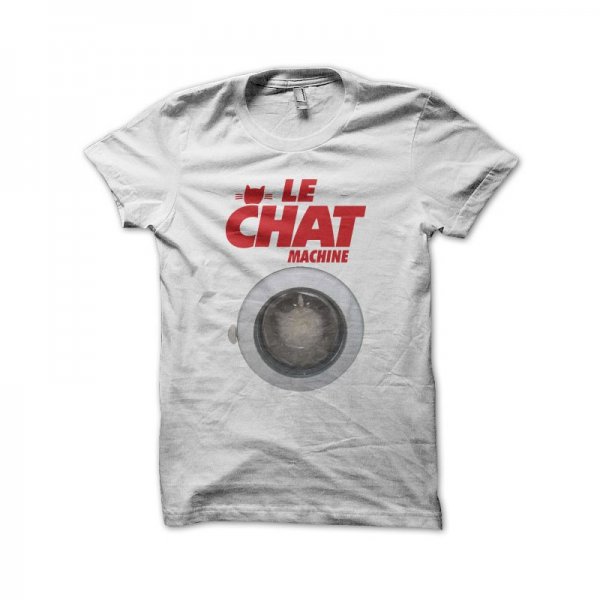 Le Chat machine white T-shirt