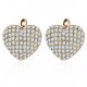 Women cubic zirconia diamond earrings