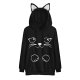 Catwoman long-sleeved hooded jacket hooded pullover shirt shirt