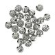 Silver impact plastic beads rose antique silver 100 g