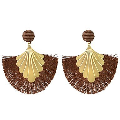 Earrings fringed women retro fashion oversized earrings jewelry