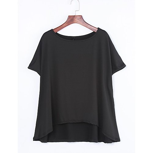 Women's T-shirt, solid color layered strapless