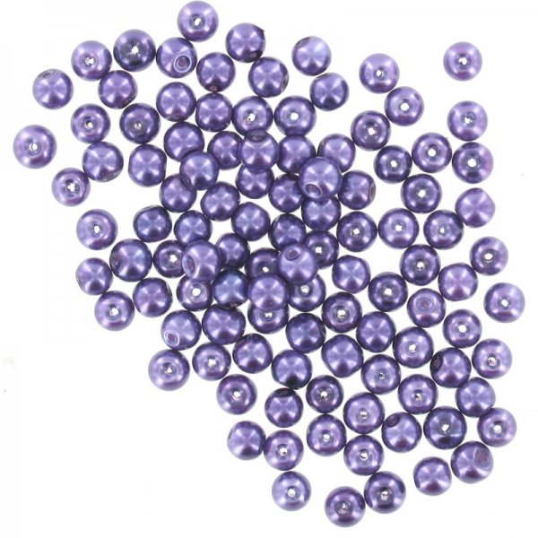 Purple glass pearl beads