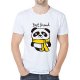 Men casual, daily sports and leisure business, retro large size slim t-shirt, animal, letter print round neck, short sleeve