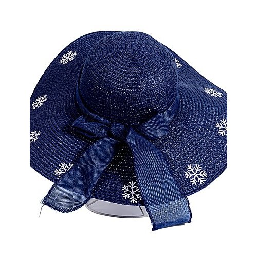 Female cute straw hat straw hat sun hat floral print