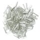 The silver bugle beads 6 mm