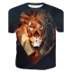 Men, T-shirt, animal print round neck