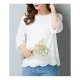 Women Basic T-shirt, solid color Patchwork