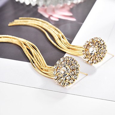 Women Water Cubic Zirconia Earrings Women Vintage Tassel Earrings Water Jewelry