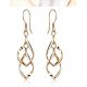 Women 3D circle earrings, fashion steel