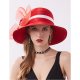 Women casual fashion cute chiffon lace soft hat sun hat flower