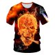 Men daily basic T-shirt, 3D round neck, short sleeves