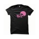 Pink black T-shirt