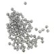 Small round plastic beads trough ancient silver 100 g