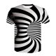 Men daily basics, fashion T-shirt, 3D printed crew neck, short sleeves