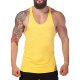 Male sports vest cotton Slim large size, solid basic round neck, sleeveless