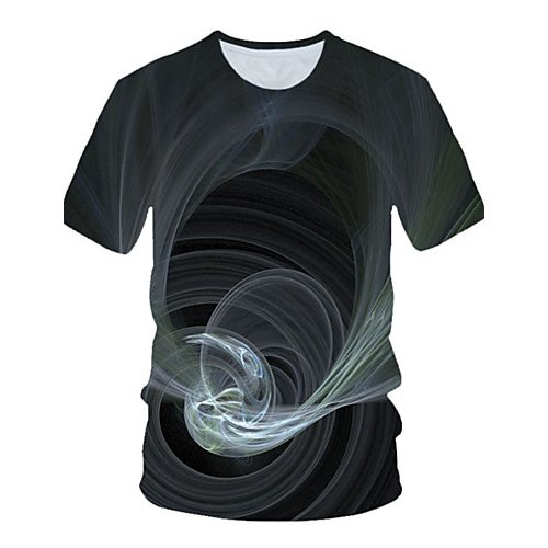 Men out of a chic T-shirt, 3D pleated, print