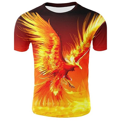 Men daily, size slim T-shirt, animal round neck, short sleeves