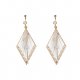 Female earrings woven female alloy sterling silver earrings jewelry alloy