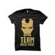 Team Iron Man Black T-shirt 1