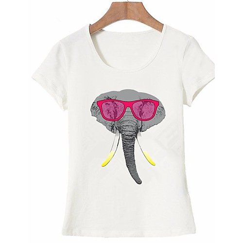 Women basic T-shirt, leopard