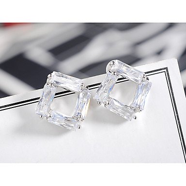 Fashion jewelry earrings women zircon metal alloy