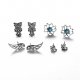 Female hollow diamond flower earrings sweet lady fashion accessories