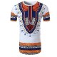 Men daily out basic cotton T-shirt, color printed round neck, short sleeves