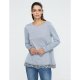 Women cotton T-shirt, Patchwork lace