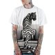 Men daily casual basic, fashion plus size slim T-shirt, 3D, animal print round neck, short sleeves