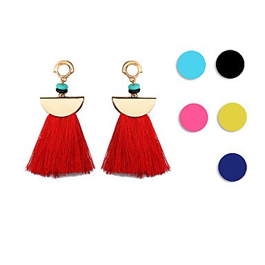 Female earrings earrings fan creative retro tassel female earrings jewelry