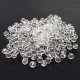 Crystal faceted round beads transparent