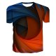 Men Daily T-Shirt, 3D Round Neck, Short Sleeve