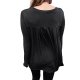 Women Long Sleeve Solid Fold Shirt Casual Cotton Top Basic T-Shirt