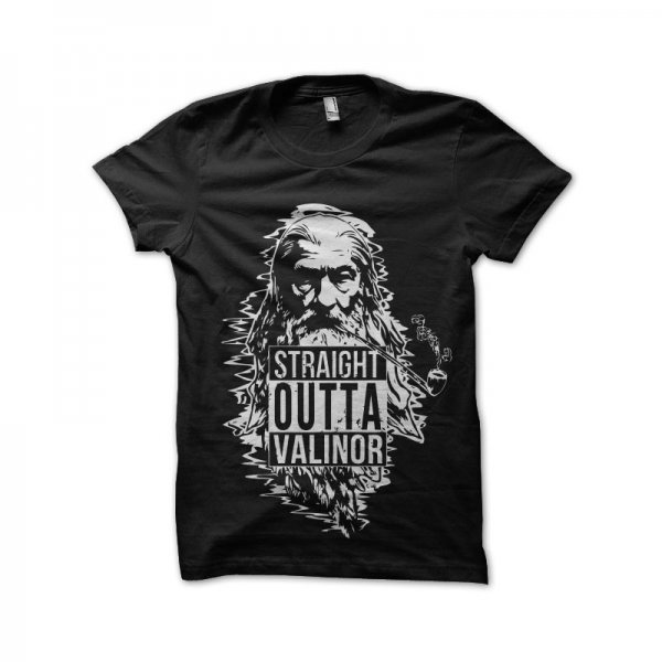 Straight out of control Gandalf Valinor T-shirt