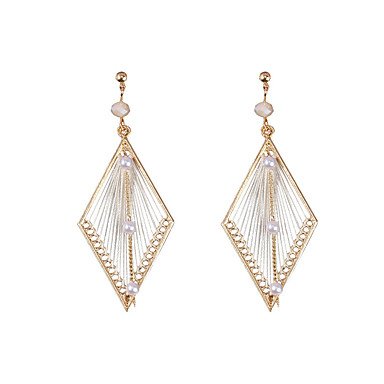 Female earrings woven female alloy sterling silver earrings jewelry alloy