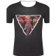 Men sports and chic, exaggerated large size cotton T-shirt, 3D, graphics, animal print round neck, short sleeves