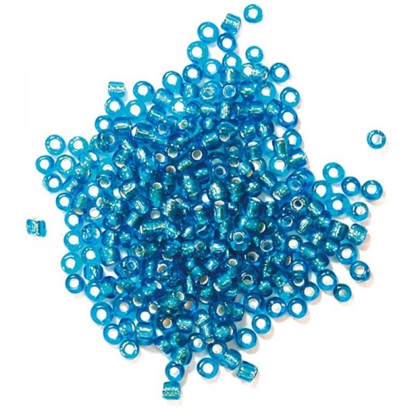 Ice blue beads 2 mm 15 g