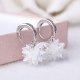 Women earrings, fashion silver plated copper silver