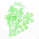 Crystal faceted round beads green