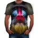 Men T-shirt, 3D, animal print round neck